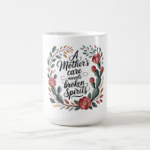 Die Fürsorge einer Mutter heilt gebrochene Herzen Kaffeetasse (Mittel)