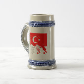 Die Fußball-Türkei-Tasse Bierglas (Vorderseite Links)