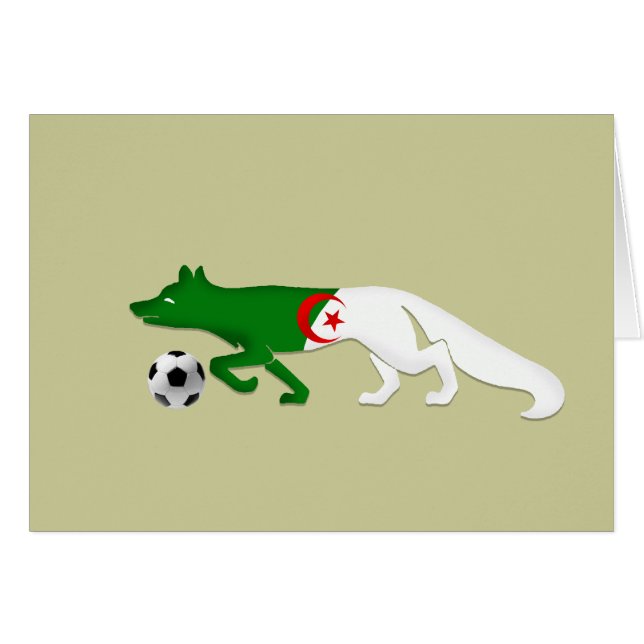 Die Fußballgeschenke Wüstenfuchs Algerien-Flagge (Vorderseite (Horizontal))