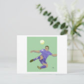 Die Fußballkunst Postkarte (Stehend Vorderseite)