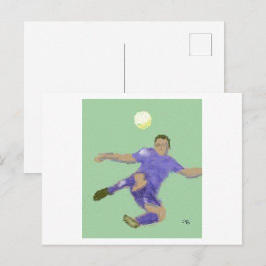 Die Fußballkunst Postkarte (Vorne/Hinten)