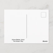 Die Fußballkunst Postkarte (Rückseite)