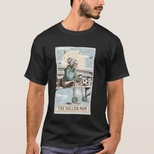 Die Fußballmutter-Skelett-Tarotkarte, Fußballmutte T-Shirt