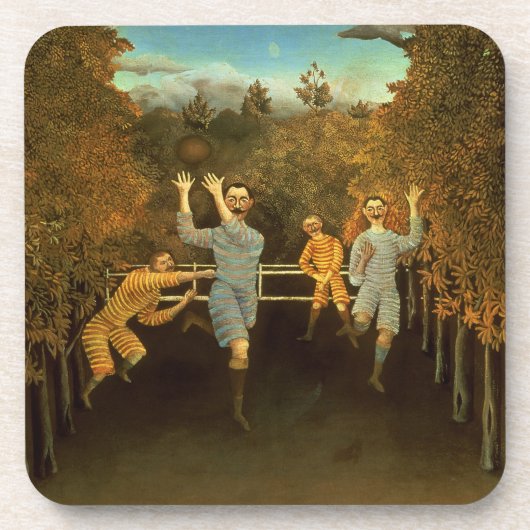Die Fußballspieler, 1908 (Öl auf Leinwand) Getränkeuntersetzer (Vorderseite)