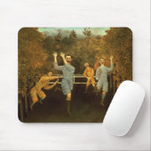Die Fußballspieler, 1908 (Öl auf Leinwand) Mousepad (Mit Mouse)