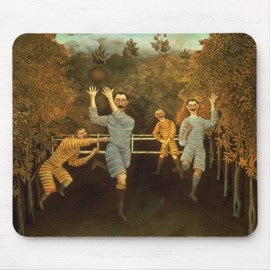 Die Fußballspieler, 1908 (Öl auf Leinwand) Mousepad (Vorne)