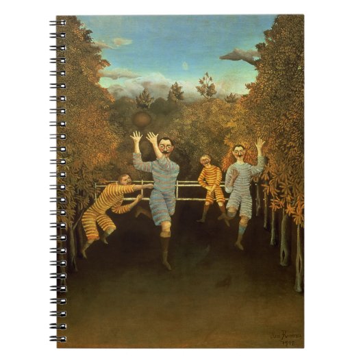 Die Fußballspieler, 1908 (Öl auf Leinwand) Notizblock (Vorderseite)