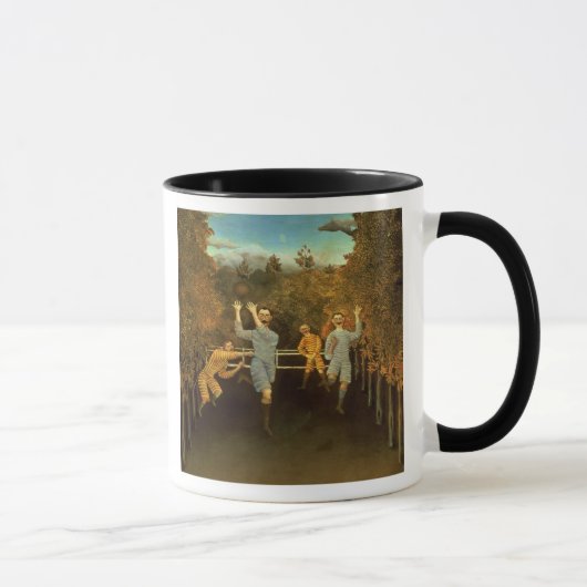 Die Fußballspieler, 1908 (Öl auf Leinwand) Tasse (Rechts)