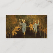 Die Fußballspieler, 1908 (Öl auf Leinwand) Visitenkarte (Rückseite)