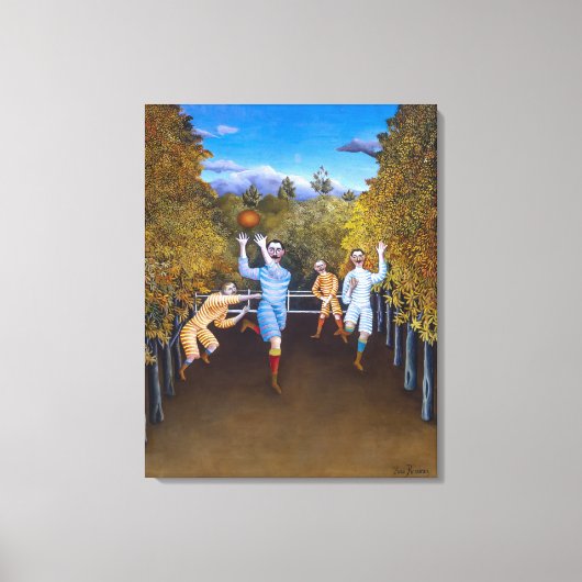 Die Fußballspieler | Henri Rousseau | Leinwanddruck (Vorderseite)