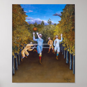 Die Fußballspieler Henri Rousseau Poster