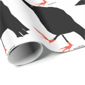 Die Füße der Krähe Geschenkpapier (Rolleneckpunkt)