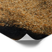 Die Füße der Person direkt am Meer Poster (Ecke)