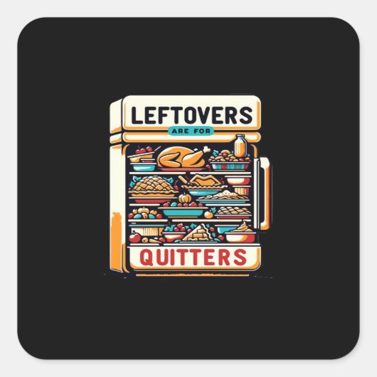 Die Fußgelenke sind für Quitters klassisch sauber Quadratischer Aufkleber (Vorderseite)