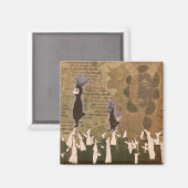 Die Fußstapfen 2012 halten Magnet (Vorderseite/Rückseite)
