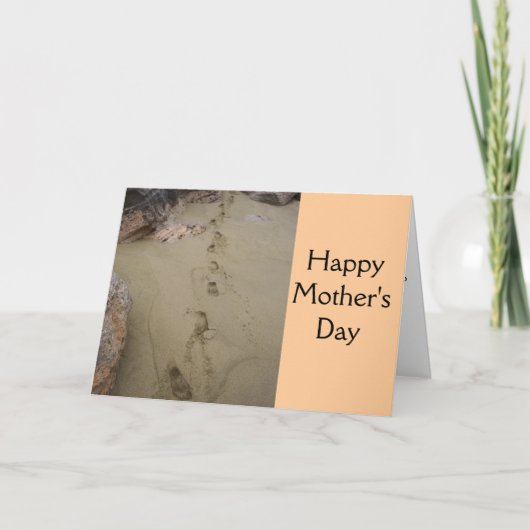 Die Fußstapfen der Mutter im Leben Karte (Vorderseite)