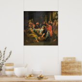 Die Fußwaschung Poster (Küche)