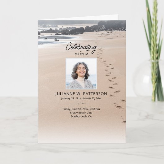 Die Fußwege in den Sand Beach Fotos zum Feiern des Programm (Vorderseite)