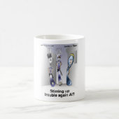 Die Gabelpolizei Funny Cartoon Geschenke & Sammler Kaffeetasse (Mittel)