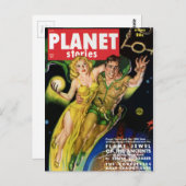 Die Galaxie durch die Fliege Postkarte (Vorne/Hinten)