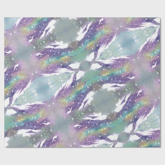 Die Galaxie Geschenkpapier (Flach)