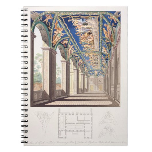 Die Galerie der Psyche am Landhaus Farnesina, Rom Notizblock (Vorderseite)