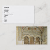 Die Galerie des Gerichtes der Löwen im Alhambra, Visitenkarte (Vorne/Hinten)