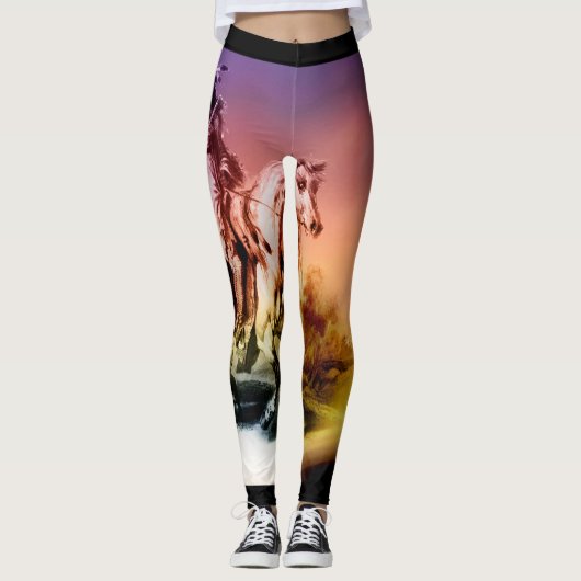 Die Gamaschen der Ureinwohner-Frauen Leggings (Vorderseite)