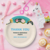 Die Game Time kids Personalisiert Gaming Geburtsta Pappteller (Party)