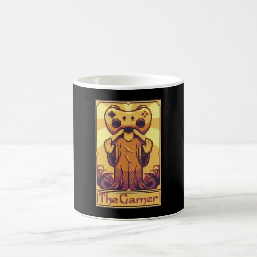 Die Gamer Pixel Tarot Card Kaffeetasse (Mittel)