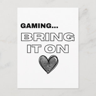 Die Gamer-Postkarte Postkarte