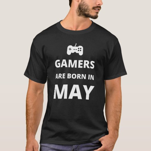 Die Gamer sind im Mai geboren T-Shirt (Vorderseite)
