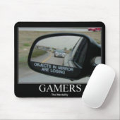 Die gamers-Mentalität der treibenden Spiegel Mousepad (Mit Mouse)
