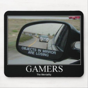 Die gamers-Mentalität der treibenden Spiegel Mousepad