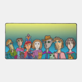 Die Gang und ihre Katzen haben die Mat Schreibtischunterlage