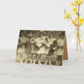 "Die Gang wird dich vermissen!" Karte (Gelbe Blume)