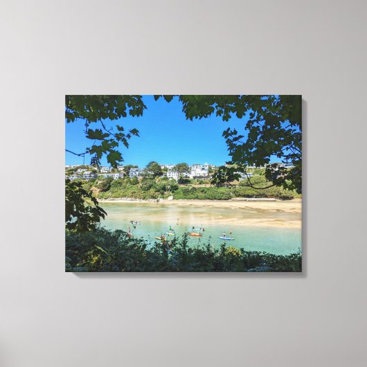 Die Gannel Paddle Boarders Leinwanddruck (Vorderseite)