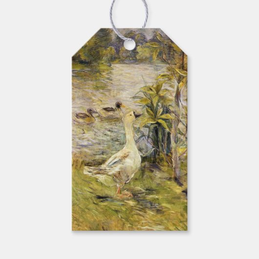 Die Gänse (von Berthe Morisot) Geschenkanhänger (Vorderseite)