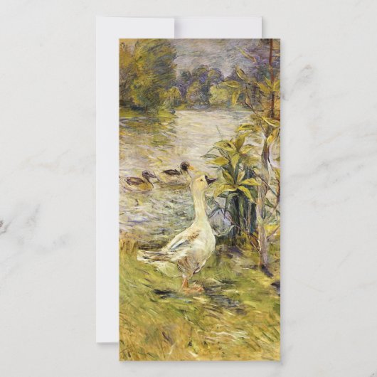 Die Gänse (von Berthe Morisot) Karte (Vorderseite)