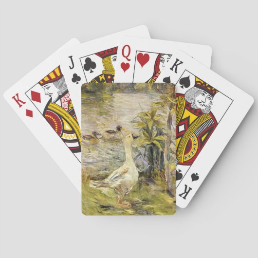 Die Gänse (von Berthe Morisot) Spielkarten (Rückseite)