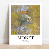 Die Gänse von Claude Monet Poster