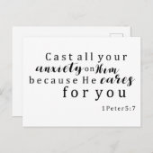 Die ganze Angstbibel Christlich zerschlagen Postkarte (Vorne/Hinten)