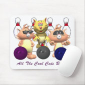 Die ganze coole Katzen-Schüssel Mousepad (Mit Mouse)