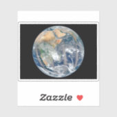 Die ganze Erde, die die östliche Hemisphäre zeigt. Aufkleber (Blatt)