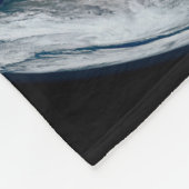 Die ganze Erde, die die östliche Hemisphäre zeigt. Fleecedecke (Ecke)