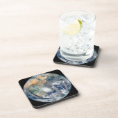 Die ganze Erde, die die östliche Hemisphäre zeigt. Getränkeuntersetzer (Rechte Seite)