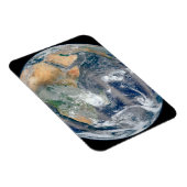 Die ganze Erde, die die östliche Hemisphäre zeigt. Magnet (Rechte Seite)