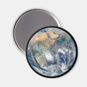 Die ganze Erde, die die östliche Hemisphäre zeigt. Magnet (Vorderseite/Rückseite)