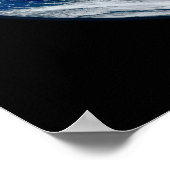 Die ganze Erde, die die östliche Hemisphäre zeigt. Poster (Ecke)