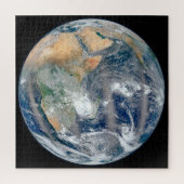 Die ganze Erde, die die östliche Hemisphäre zeigt. Puzzle (Vertikal)